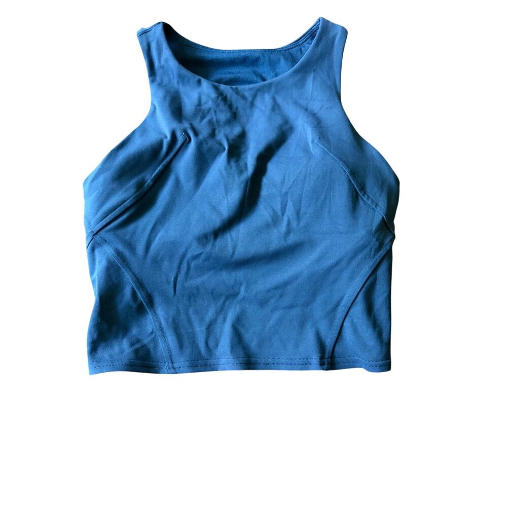 Lululemon wunder train racerback tank size 4 navy